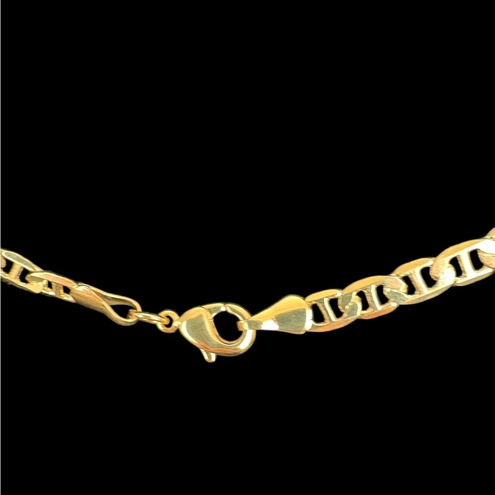 Elegant 18K Gold Filled Mariner Necklace, 6 mm
